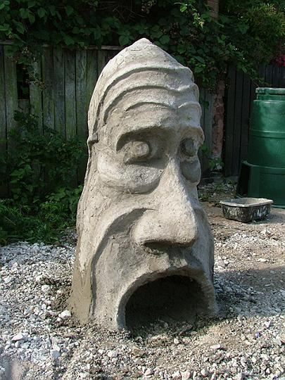 concrete head